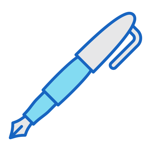 Перьевая ручка Generic color lineal-color иконка
