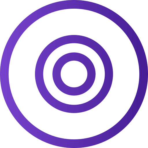 círculo Generic gradient outline Ícone