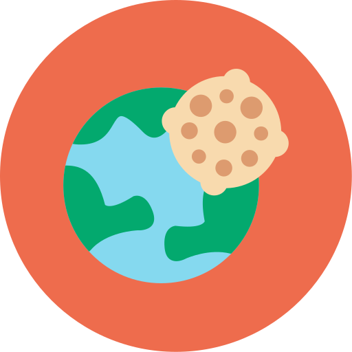 asteroid Generic color fill icon