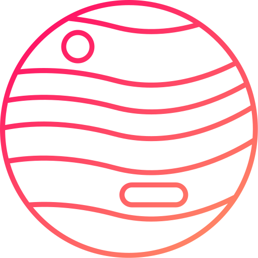 Jupiter Generic gradient outline icon
