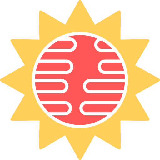 солнце Generic color fill иконка