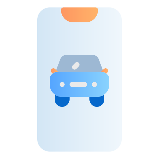 Taxi app Generic gradient fill icon