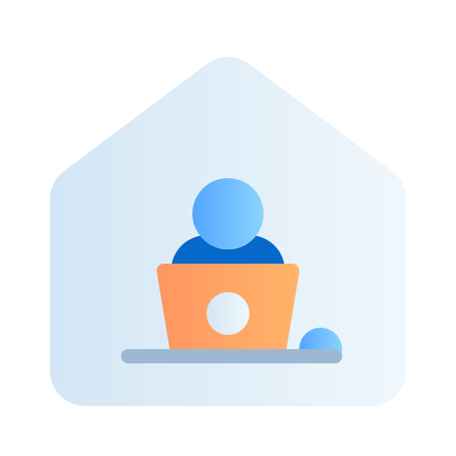 work from home Generic gradient fill icon