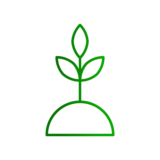 planten Generic gradient outline icoon