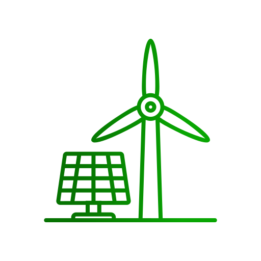 Renewable energy Generic gradient outline icon