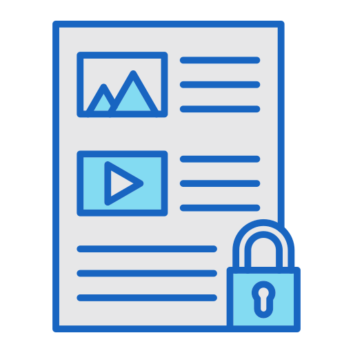 Encrypted Generic color lineal-color icon
