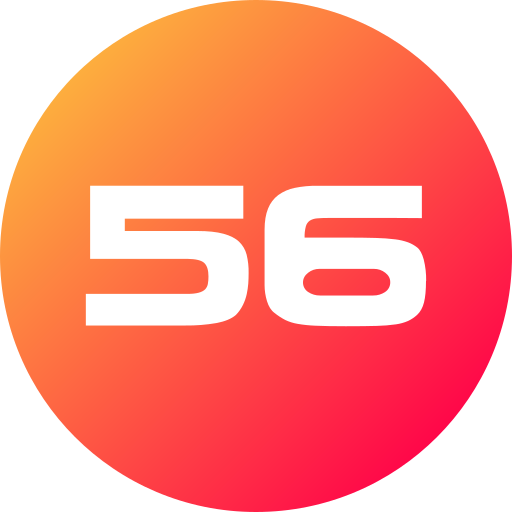 Fifty six Generic gradient fill icon