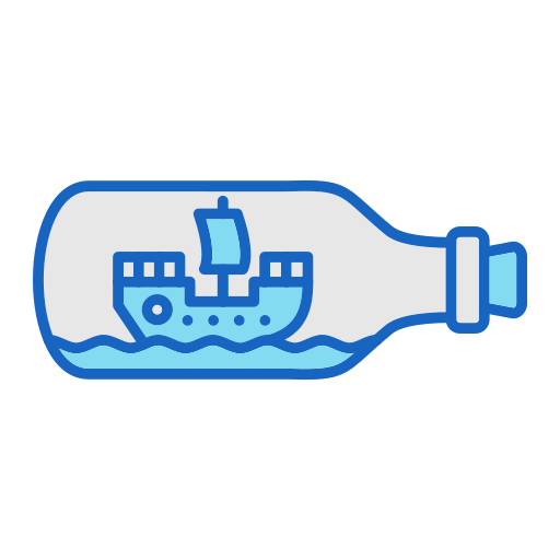 Корабль в бутылке Generic color lineal-color иконка