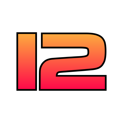 nummer 12 Generic gradient lineal-color icon