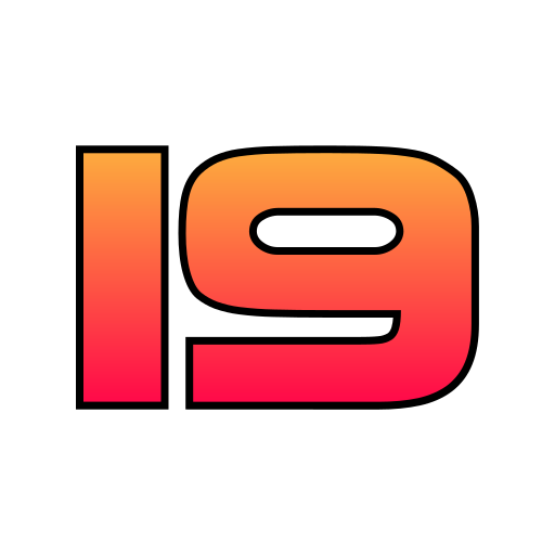 nummer 19 Generic gradient lineal-color icon