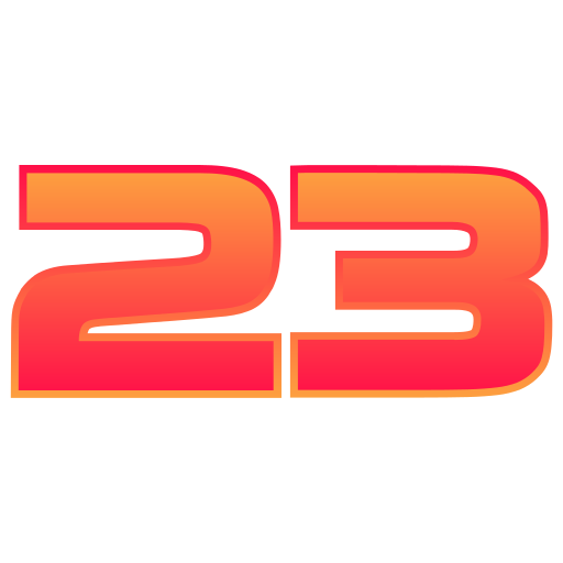 Number 23 Generic gradient fill icon
