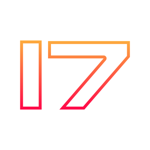 nummer 17 Generic gradient outline icon