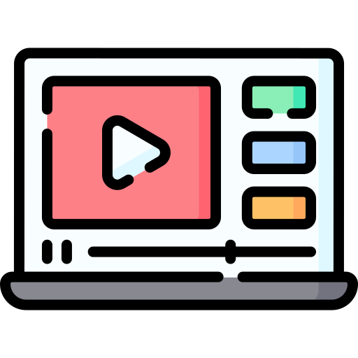 온라인 비디오 Special Lineal color icon