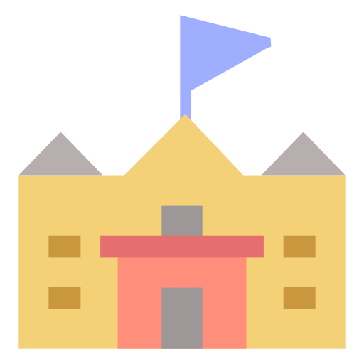 政府の建物 Generic color fill icon