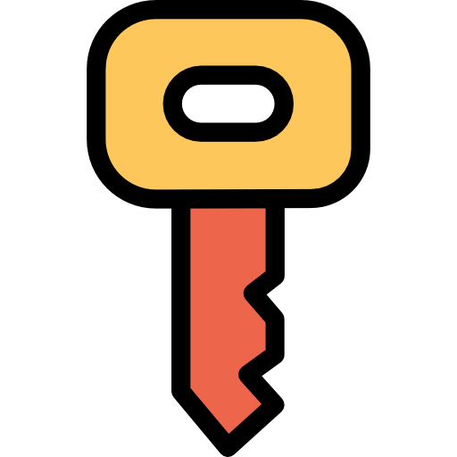 kluczyk samochodowy Kiranshastry Lineal Color ikona