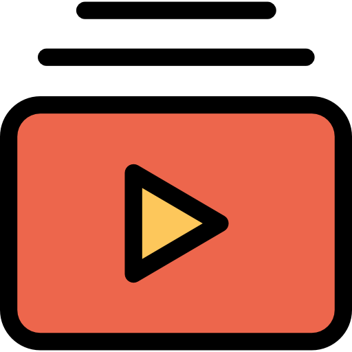 reproductor de video Kiranshastry Lineal Color icono