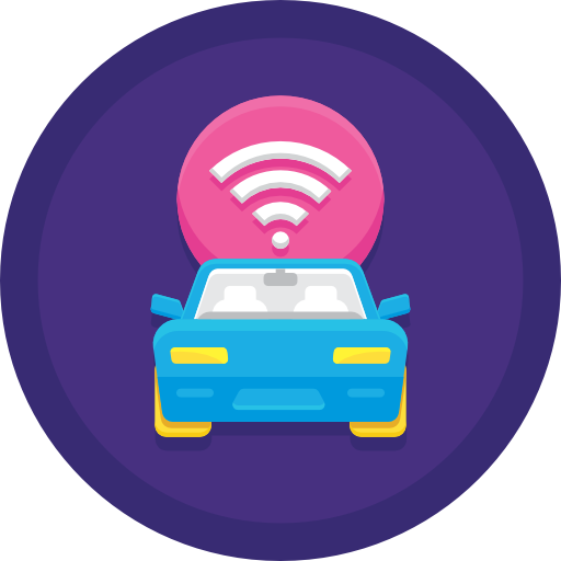 Autonomous car Flaticons.com Lineal icon