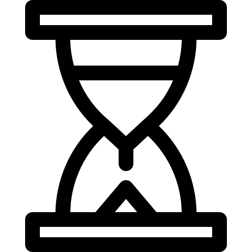 zegar piaskowy Basic Rounded Lineal ikona