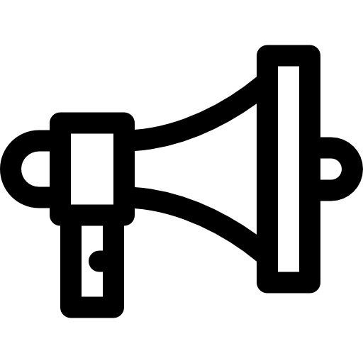 megafon Basic Rounded Lineal ikona