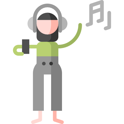 Listening Puppet Characters Flat icon