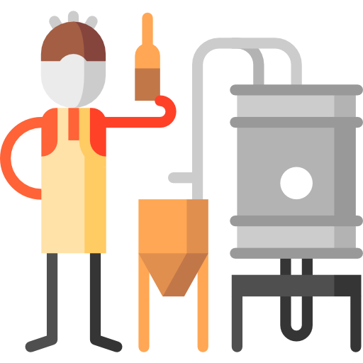 Brewing Puppet Characters Flat icon