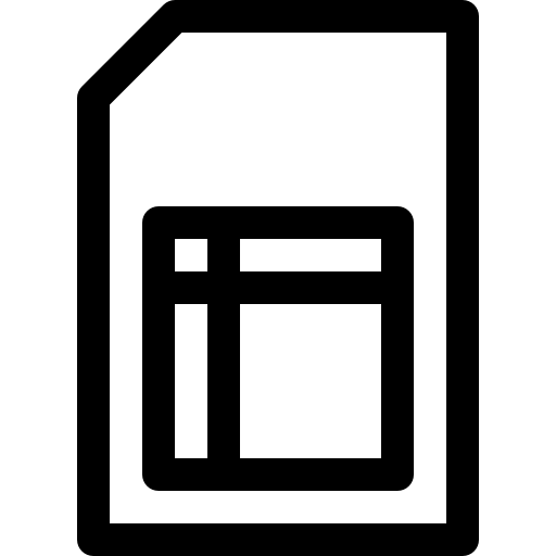 arkusz Basic Rounded Lineal ikona