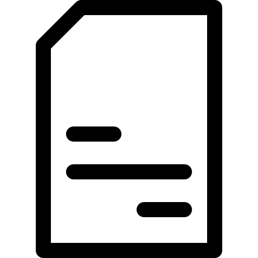 문서 Basic Rounded Lineal icon