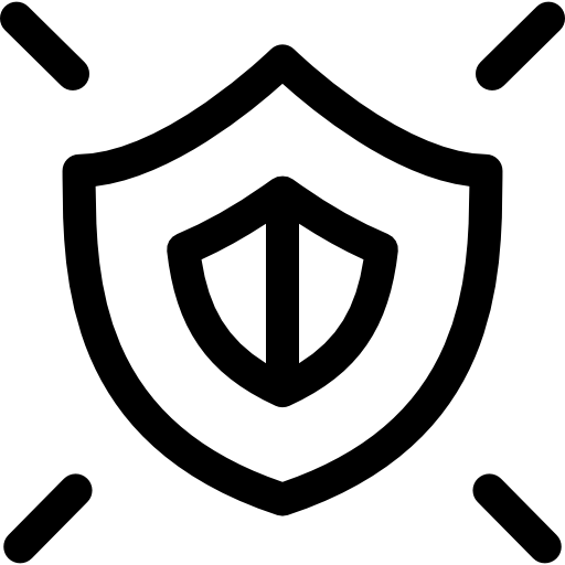 방패 Basic Rounded Lineal icon