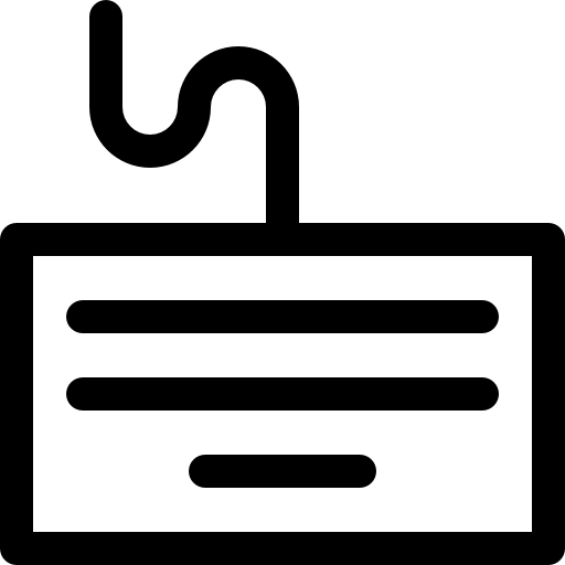 klawiatura Basic Rounded Lineal ikona