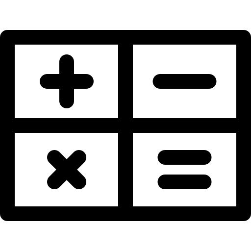 calculadora Basic Rounded Lineal Ícone