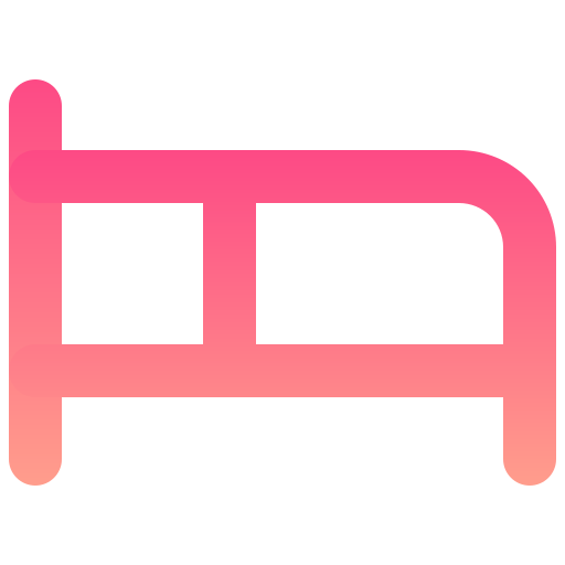 bed Generic gradient outline icoon