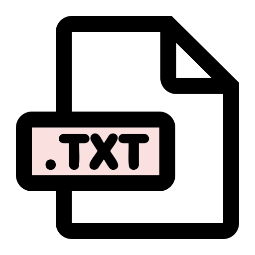 txt-bestandsindeling Generic color lineal-color icoon