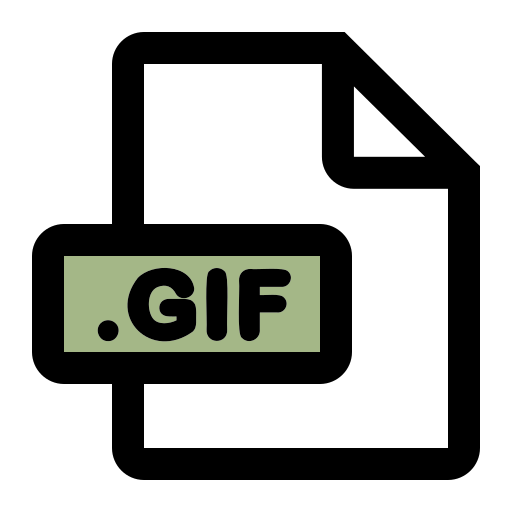 formacie pliku gif Generic color lineal-color ikona