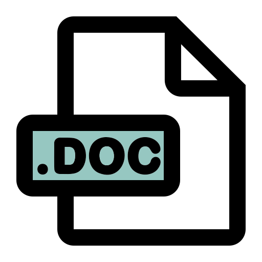 DOC file format Generic color lineal-color icon