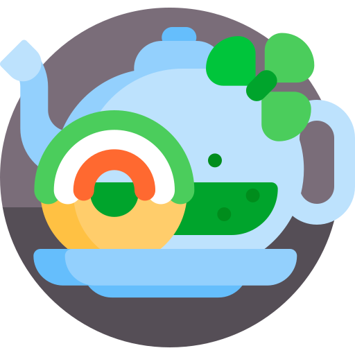 お茶 Detailed Flat Circular Flat icon