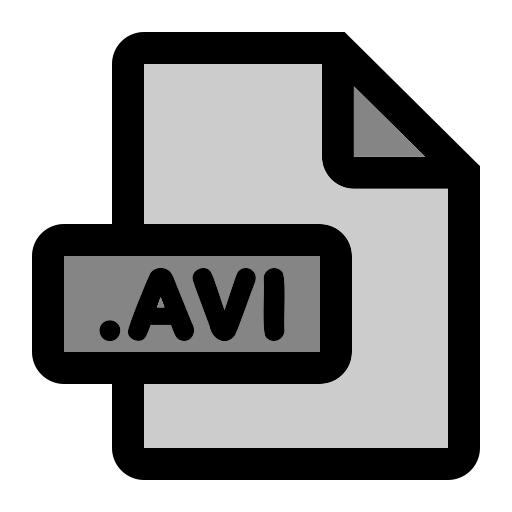 Avi file format Generic color lineal-color icon