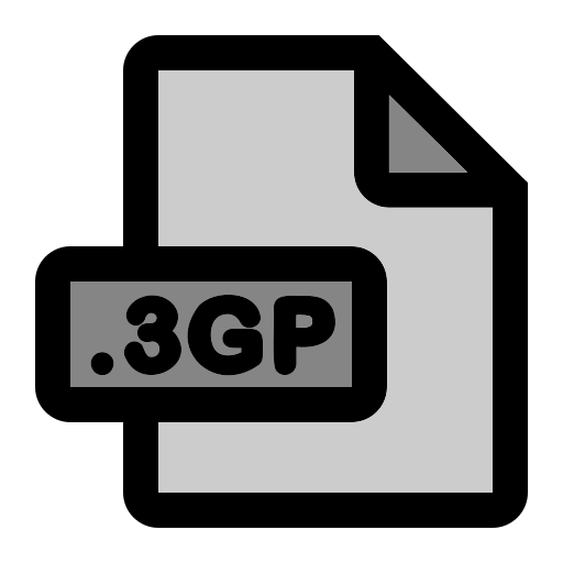 3GP file format Generic color lineal-color icon