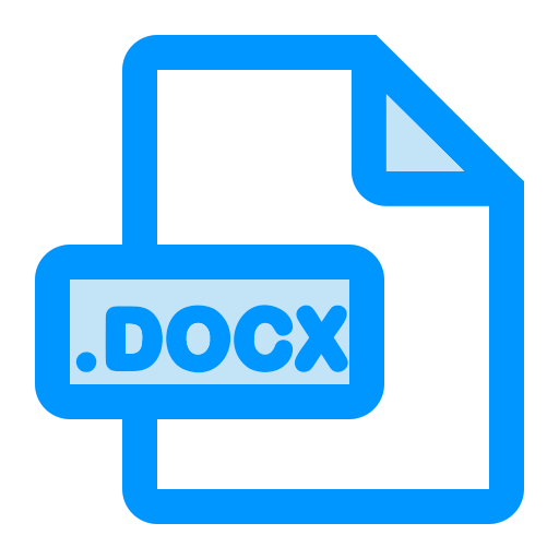 DOCX file format Generic color lineal-color icon