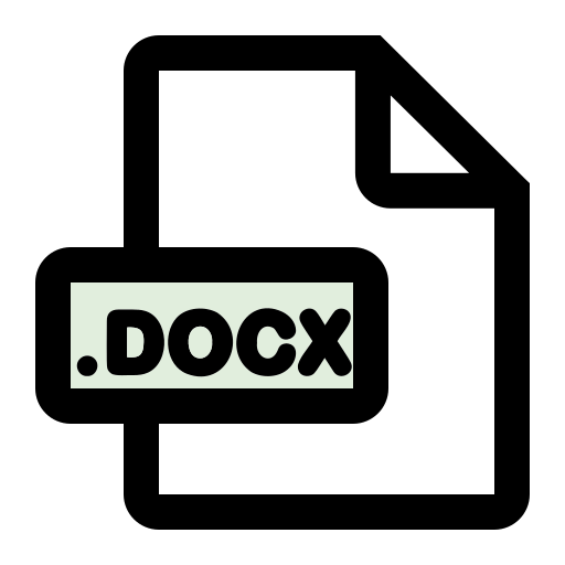 docx-bestandsindeling Generic color lineal-color icoon