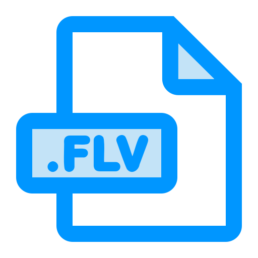 Flv file format Generic color lineal-color icon