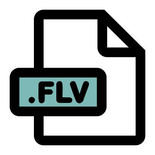 flv-bestandsindeling Generic color lineal-color icoon