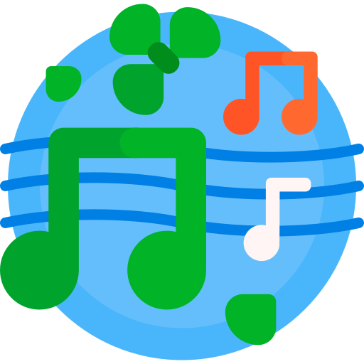 音楽 Detailed Flat Circular Flat icon