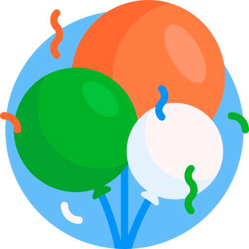Balloons Detailed Flat Circular Flat icon
