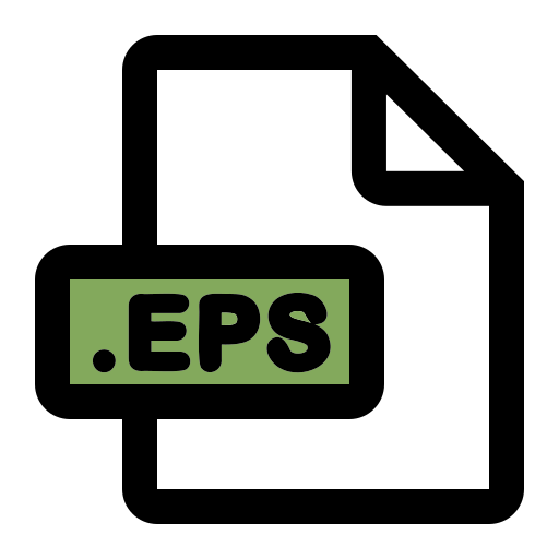 Eps file format Generic color lineal-color icon
