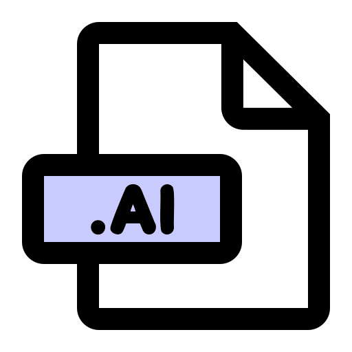 ai 파일 형식 Generic color lineal-color icon