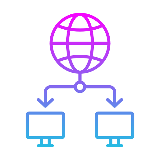 컴퓨터 네트워킹 Generic gradient outline icon