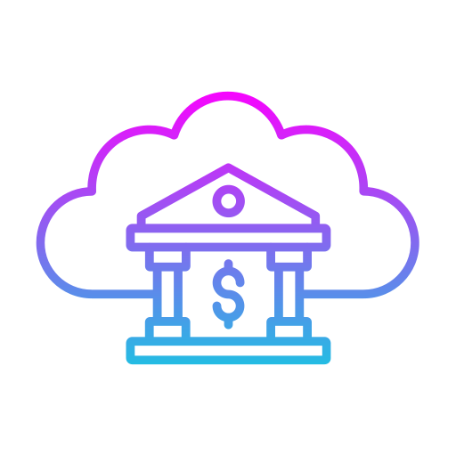 bankowość w chmurze Generic gradient outline ikona