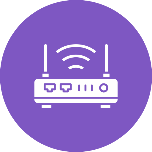 router inalámbrico Generic color fill icono