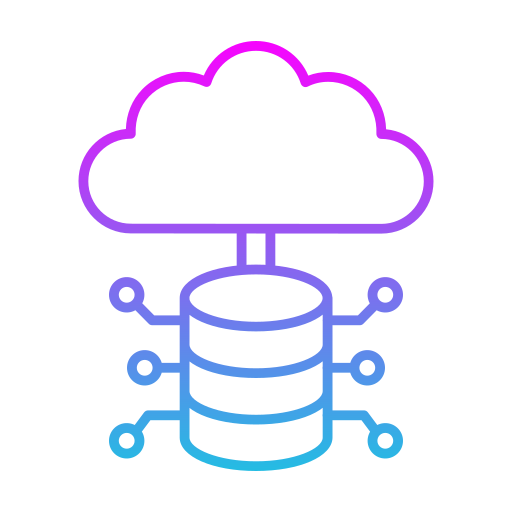 Cloud storage Generic gradient outline icon