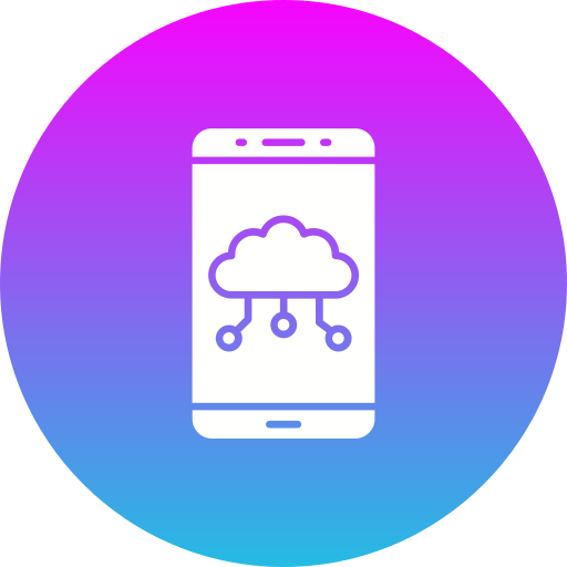 Mobile cloud Generic gradient fill icon